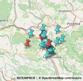 Mappa SP 125, 84035 Polla SA, Italia (9.606)