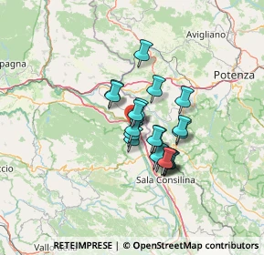 Mappa SP 125, 84035 Polla SA, Italia (9.708)