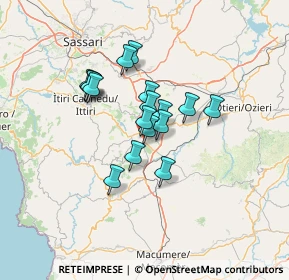 Mappa SS 131bis, 07047 Thiesi SS, Italia (10.38)