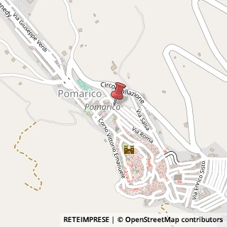 Mappa Via Armando Diaz, 5, 75016 Pomarico, Matera (Basilicata)