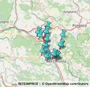 Mappa Via Instella Polla, 84035 Polla SA, Italia (9.825)