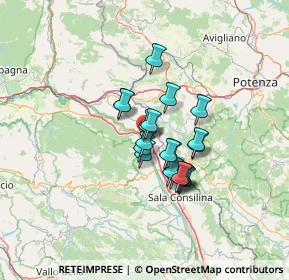 Mappa Via Instella Polla, 84035 Polla SA, Italia (9.675)