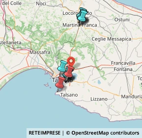 Mappa C.C. MONGOLFIERA - Via per Montemesola Km 10 Torre Rossa, 74123 Paolo VI TA, Italia (13.90692)