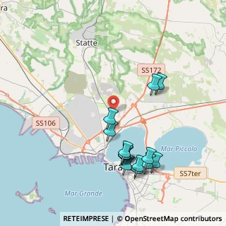 Mappa SS7, 74123 Taranto TA, Italia (4.44643)