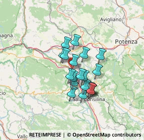 Mappa Via del Belvedere, 84035 Polla SA, Italia (10.1555)