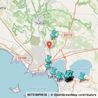 Mappa Taranto, 74010 Statte TA, Italia (6.357)