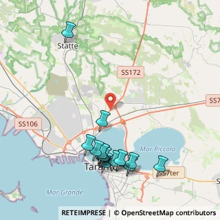 Mappa Via del Tratturello Tarantino, 74123 Paolo VI TA, Italia (5.1125)