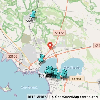 Mappa Via del Tratturello Tarantino, 74123 Paolo VI TA, Italia (5.2315)