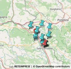 Mappa Via Giardini, 84035 Polla SA, Italia (9.594)