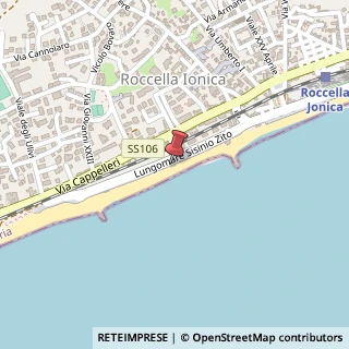 Mappa Via Marina, 14, 89047 Roccella Ionica, Reggio di Calabria (Calabria)