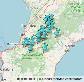Mappa 89010 Molochio RC, Italia (10.103)