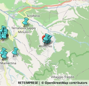 Mappa Via Milano, 89010 Molochio RC, Italia (3.078)
