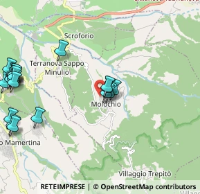 Mappa Via Piccola, 89010 Molochio RC, Italia (2.98)