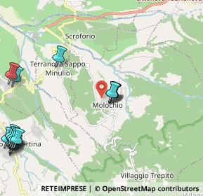 Mappa Via Piccola, 89010 Molochio RC, Italia (3.5505)