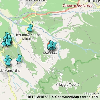 Mappa Via Torretta Strazzà, 89010 Molochio RC, Italia (3.143)
