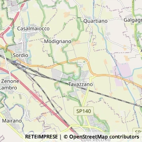 Mappa Tavazzano con Villavesco