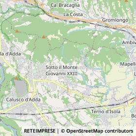 Mappa Sotto il Monte Giovanni XXIII