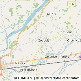 Mappa Zoppola