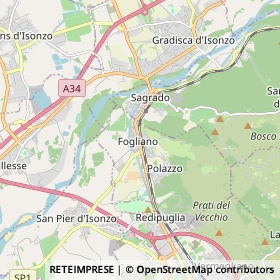 Mappa Fogliano Redipuglia
