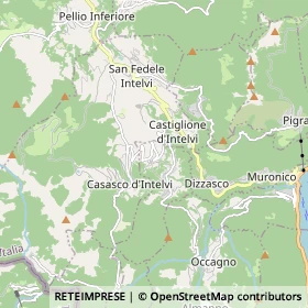 Mappa Castiglione d'Intelvi