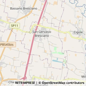Mappa San Gervasio Bresciano