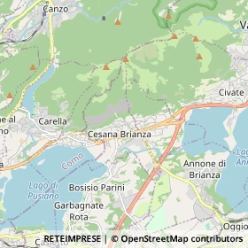 Mappa Cesana Brianza
