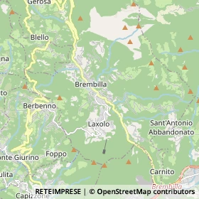 Mappa Val Brembilla