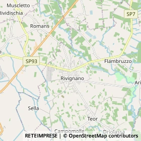 Mappa Rivignano Teor