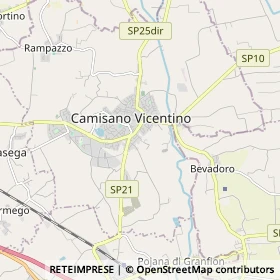 Mappa Camisano Vicentino