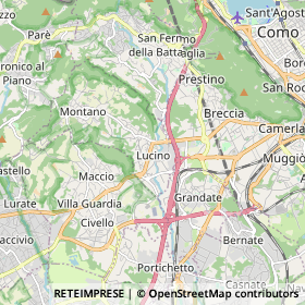 Mappa Montano Lucino