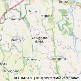 Mappa Cervignano d'Adda