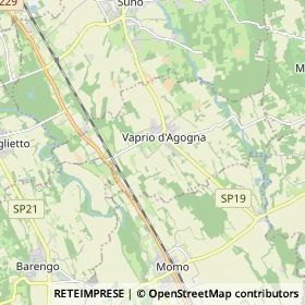 Mappa Vaprio d'Agogna