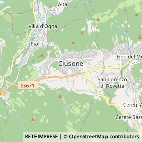 Mappa Clusone