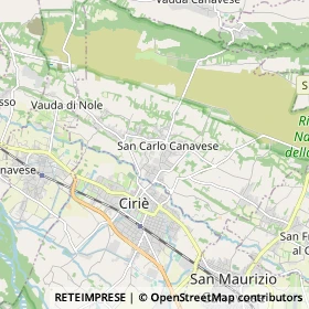 Mappa San Carlo Canavese