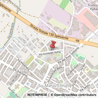 Mappa Via Nello Frau, 36, 09130 Elmas, Cagliari (Sardegna)