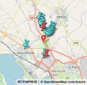 Mappa Stada Provinciale 8 km 0.300 Sestu, 09040 Sestu CA, Italia (1.354)