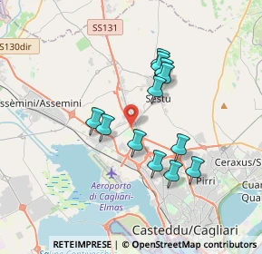 Mappa Stada Provinciale 8 km 0.300 Sestu, 09040 Sestu CA, Italia (3.31167)