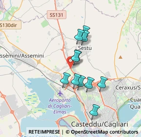 Mappa Stada Provinciale 8 km 0.300 Sestu, 09040 Sestu CA, Italia (3.03182)