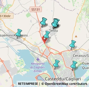 Mappa Stada Provinciale 8 km 0.300 Sestu, 09040 Sestu CA, Italia (3.87167)