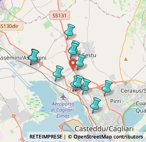 Mappa STR. PROV.8 KM.0, 09028 Sestu CA, Italia (3.14333)