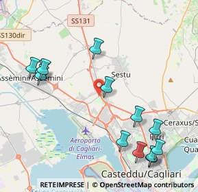 Mappa STR. PROV.8 KM.0, 09028 Sestu CA, Italia (5.39692)