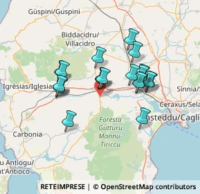 Mappa Località Le Palme, 09010 Siliqua CA, Italia (12.7575)