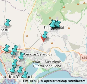 Mappa Ex SP15, 09040 Selargius CA, Italia (5.47438)