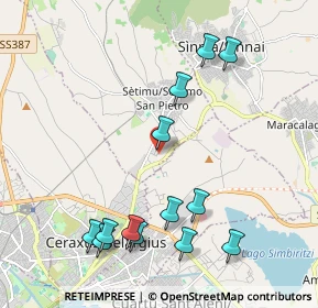 Mappa Via Adriano Olivetti, 09040 Settimo San Pietro CA, Italia (2.50769)