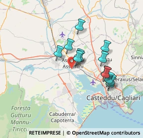 Mappa Via Coghe, 09032 Assemini CA, Italia (6.30077)