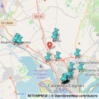 Mappa Ex SS. 131 Km 7, 09122 Cagliari CA, Italia (5.8595)