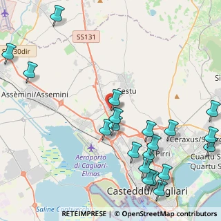 Mappa Ex SS. 131 Km 7, 09122 Cagliari CA, Italia (6.144)