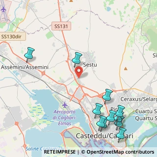 Mappa Ex SS. 131 Km 7, 09122 Cagliari CA, Italia (6.30182)