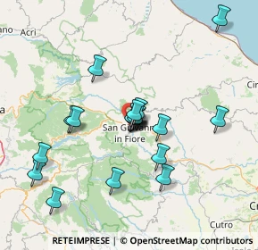 Mappa Via delle Margherite, 87055 San Giovanni in Fiore CS, Italia (13.4105)