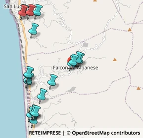 Mappa Via Pietro Mancini, 87030 Falconara Albanese CS, Italia (2.806)